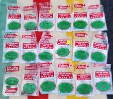 NOS COLEMAN LANTERN SILK LITE MANTLES NO. 999 HI-POWER BRIGHT FORMULA 2 PACK