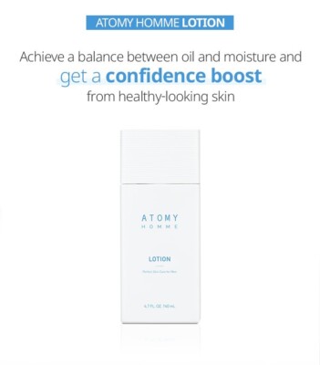Atomy Homme Lotion 140ml Non Sticky Hydrate Revitalize Korea Beauty Skin Care