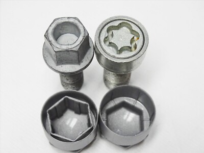 20 X Grey 17mm Hex Alloy Wheel Nut Bolt Caps + Removal Tool – Fits Audi A3, UK Made