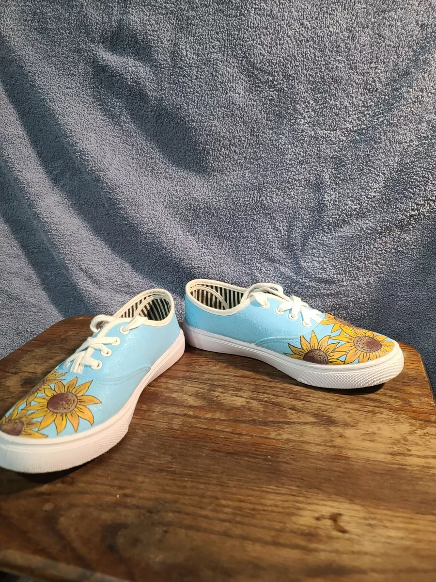 Shoes with hotsell sunflowers on them