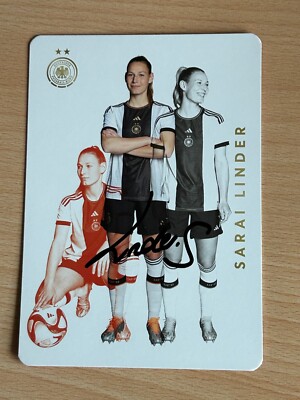 Sarai Linder Frauen Nationalmannschaft Autogrammkarte original signiert #S18436