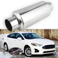 2.5" OD/ID Exhaust Resonator 12" Length Stainless Steel For Ford Fusion 3.0L V6