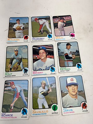9 1972 TCG MAJOR LEAGUE BASEBALL CARDS