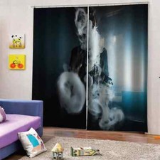 Strong and cool biochemical gas Printing 3D Blockout Curtains Fabric Window