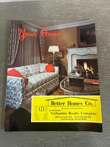 1972 Advertising Brochure Your Home Better Homes Co. Floor Plans Colorado MCM