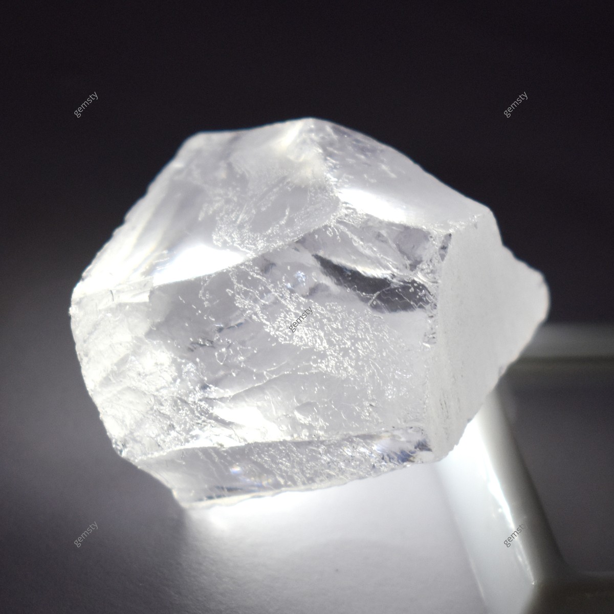 画材 Sapphire Genuine Coarse CERTIFIED 315.70 Ct Natural Sapphire White Uncut Rough Huge