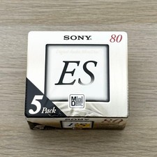 SONY ES 80min MiniDisc 5 Pack MD 5MDW80M New Sealed Japan