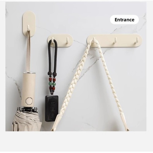 Wytrzymałe żelazne haczyki ścienne Lepki tył Nie wymaga wiercenia w łazience - Zdjęcie 7 z 24