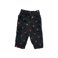 Vintage Oshkosh B  Gosh 18 Mo Corduroy Pants Black With Trains All Over