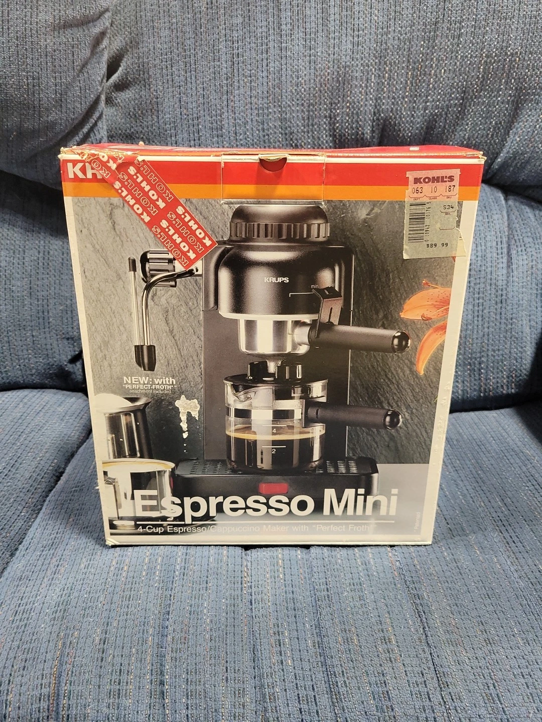 Krups 963 Espresso Mini 4-Cup Cappuccino Machine BLACK Electric Switzerland