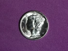 1945-D Mercury dime #P32843