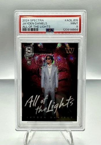 2024 Panini Spectra - Jayden Daniels All Of The Lights #AOLJDS  PSA 9 RC