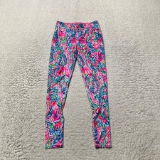Lilly Pulitzer Pants Girls Extra Large Pink Luxletic Leggings Running Outdoors