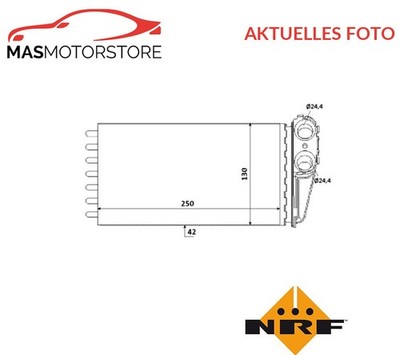 WÄRMETAUSCHER INNENRAUMHEIZUNG NRF 53560 A NEU OE QUALITÄT