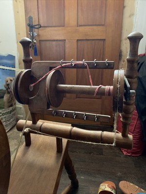 Laufrad hergestellt von einem niederländischen Handwerker funktionsfähig 1 Pedal und 3 Spulen