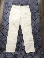 H&M Damen Jeans aus weißem Denim Größe 40 ...
