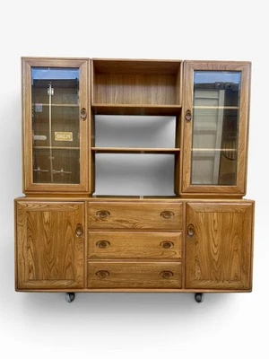 Ercol Windsor Sideboard Display Cabinet Unit Light Finish Blonde - Image 1 of 4