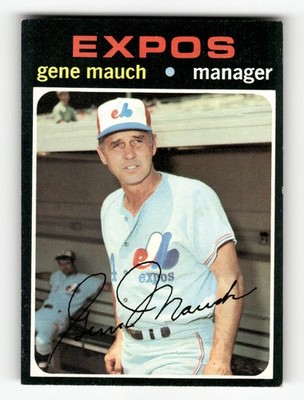 1971 Topps Gene Mauch #59 Montreal Expos