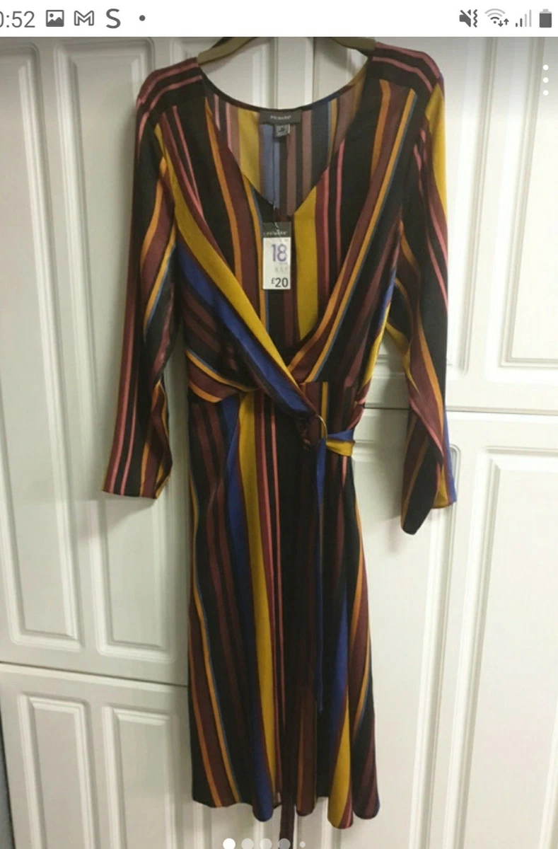 long sleeve dress primark PRIMARK Blue Pleated V-Neck Flowy Long Sleeve Dress