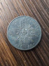 1922 One Florin United Kingdom Silver Coin