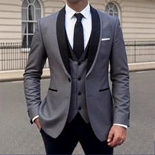 Formal Business Men Suit Groom Groomsman Wedding Party Prom Male Tuxedos