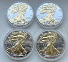 2020-AMERICAN SILVER EAGLES (4)-Ultra Precious Metals-UNC/MS-INV#7556