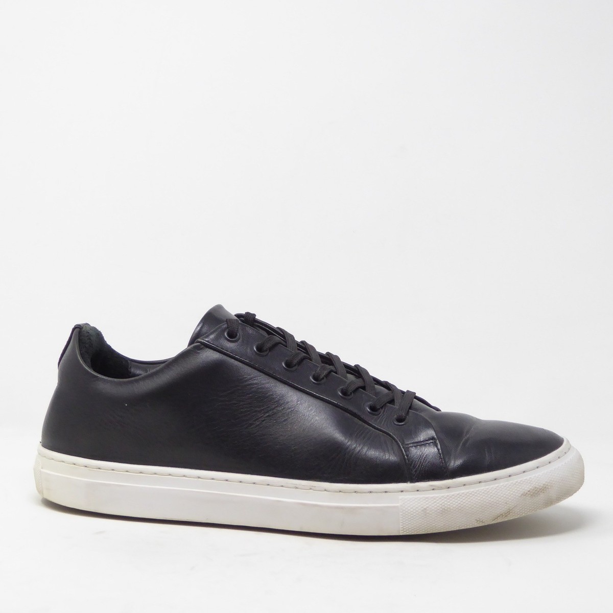 Thursday Mens Premier Low Top Sneakers Black Leather Lace Up 