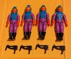 vintage GI G.I. Joe gijoe TOXO VIPER figure lot x4 incomplete FREE SHIP