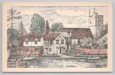Cookham Turk & Sons Bootsbauer D.G. Colthup Skizze [Berkshire] um 1950