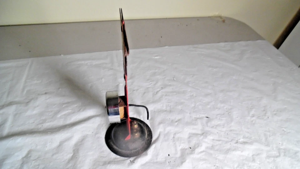 Marx 418 Railroad Metal Railroad Crossing Signal Bell Ringer -(sold as parts onl - Image 4 of 4