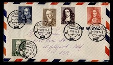 DR WHO 1947 NETHERLANDS AIRMAIL HAARLEM TO USA R24795