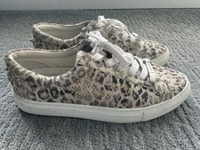 JSlides Lacee Womens Sneakers Size 8.5 Metallic Animal Print Leather