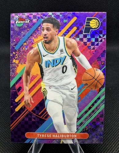 2025-26 Topps Finest Tyrese Haliburton #240 RARE Purple X-Fractor /75 Pacers 🔥