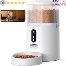 3MP HD Camera Smart Cat Feeder App Control IR Night Vision Pet Monitoring New