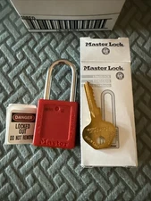 Master Lock 410 Red Keyed Different Safety Lockout Padlock Red (Pack of 6)