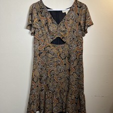 Michael Kors Women's Paisley Short Sleeve Dress Size 10