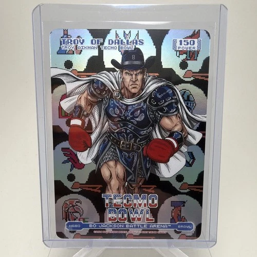 Troy Of Dallas Troy Aikman Tecmo Bowl Bo Jackson Battle Arena 150 Brawl H680
