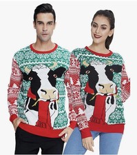 christmas sweater  men large UNISEX