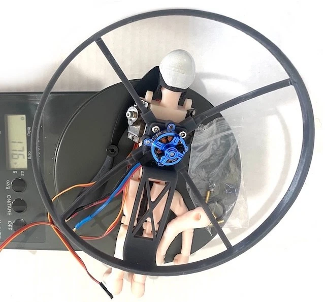 Piloto parapente motorizado BMP RC (motor, servos, hélice) con ala deportiva de 1,4 m Foto 4 de 4