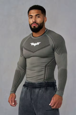 Batman Gym Long-Sleeve Compression Shirts NEW | eBay