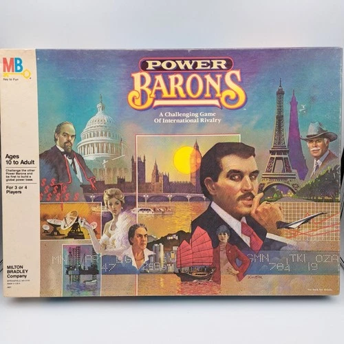 VINTAGE POWER BARONS by Milton Bradley 1986 Board Game - Complete