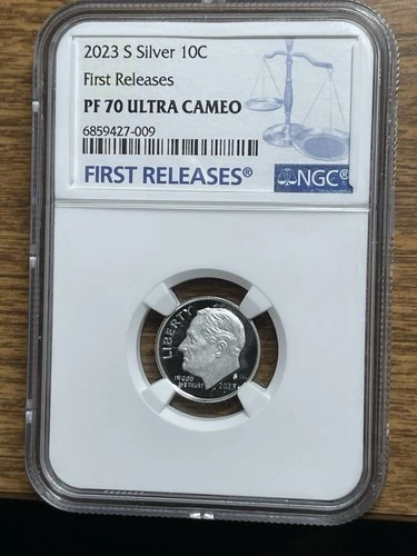 2023 S Silver Roosevelt Dime First Release NGC PF70 Ultra Cameo