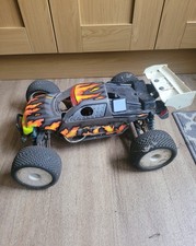Hong nor 1/8 scale nitro rc truggy roller with shell missing engine
