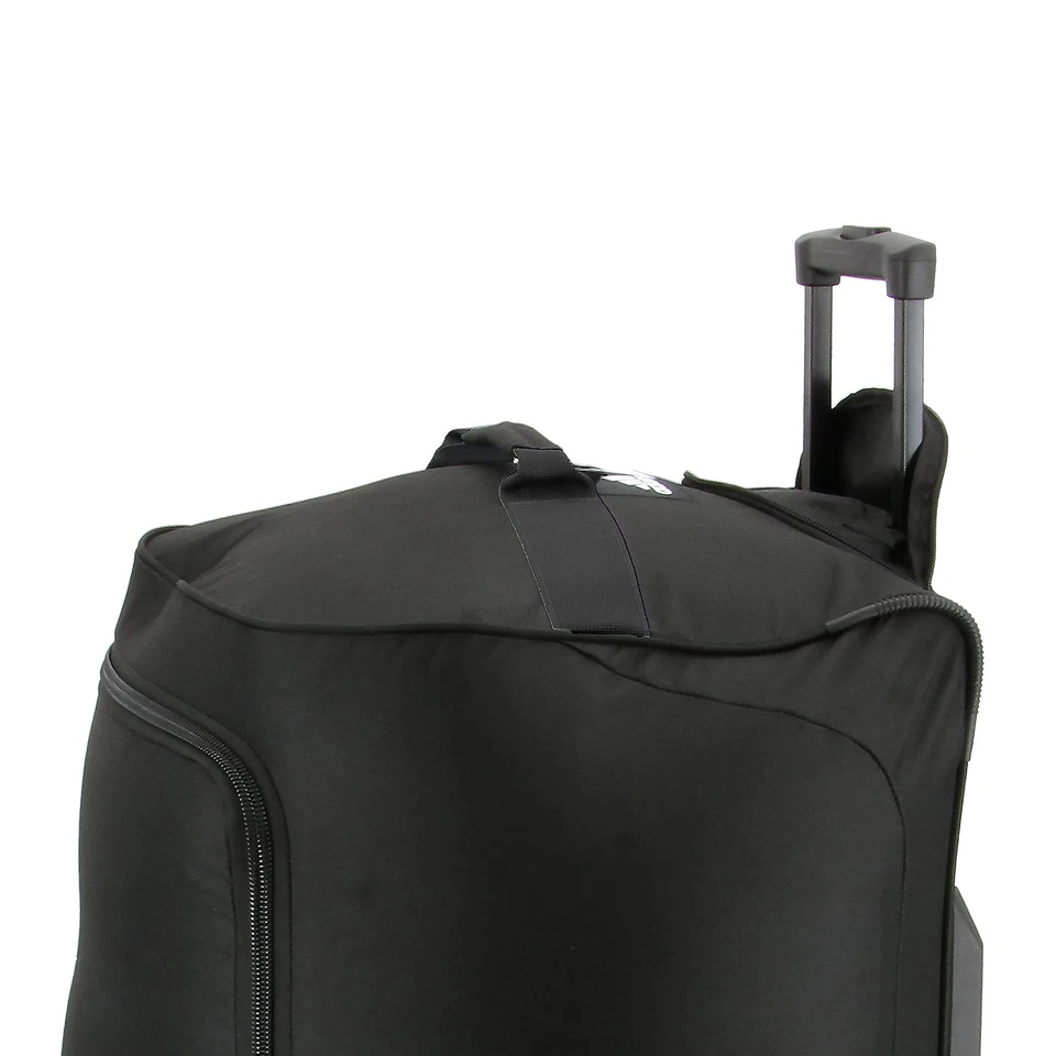 Adidas Team XL 2 Wheel Duffel Bag, Rolling Sports Suitcase - Black/White - Image 3 of 4