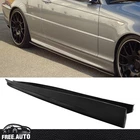 Fits 99-06 BMW E46 2Dr 2PCS Side Skirts Rocker Pannel Black M Style - PU