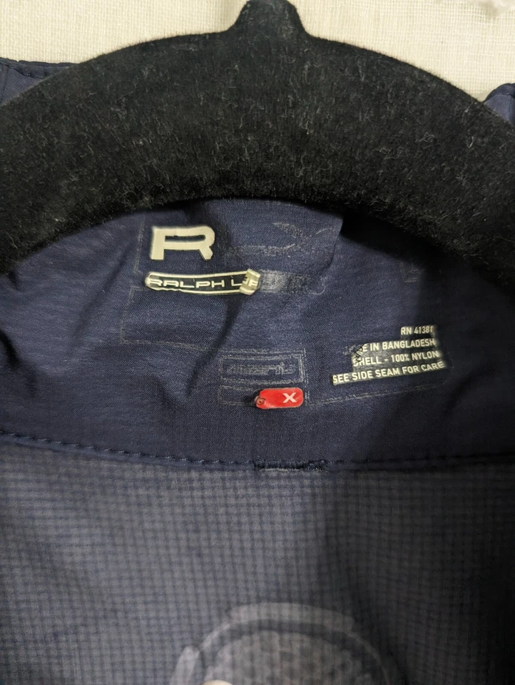 RLX mens L golf jacket navy blue full zip mesh breathable performance - Image 2 of 4