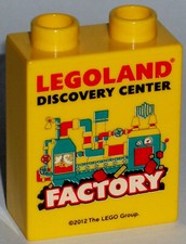 Fehldruck LEGO LEGOLAND Sammelstein FACTORY 2012 DISCOVERY CENTER misprint #31