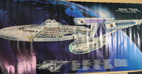 1979 STAR TREK The Motion Picture Enterprise Poster - Cutaway Image - 22x48 - Picture 5 of 18