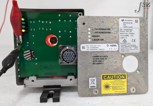 35315 KEYSIGHT LASER HEAD, POWER: 344uW, 3.9MHZ, ASML 4022.454.71616 5517D-C19