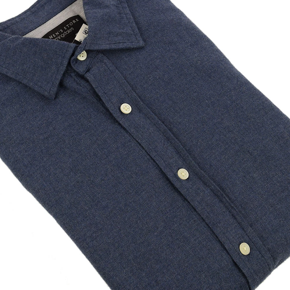 THE MENS STORE Blue CLASSIC FIT Peached Cotton Long Sleeve Shirt XL NWT